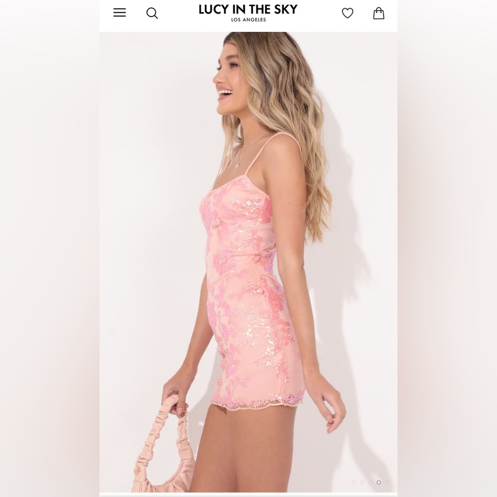 Lucy in the Sky Pink Mini Dress